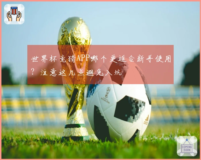 世界杯竞猜APP哪个更适合新手使用？注意这几点避免入坑